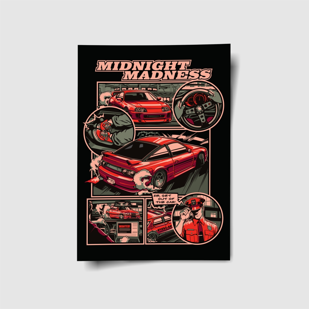 Revoke Midnight Madness S13 Supra E36 Poster 1 Revoke Midnight Madness S13 Supra E36 Poster