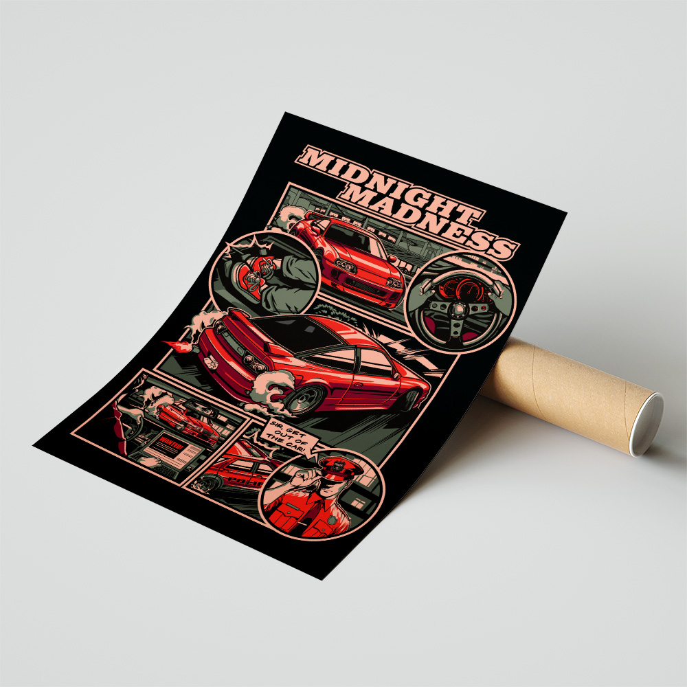 Revoke Midnight Madness S13 Supra E36 Poster 3 Revoke Midnight Madness S13 Supra E36 Poster - Image 3