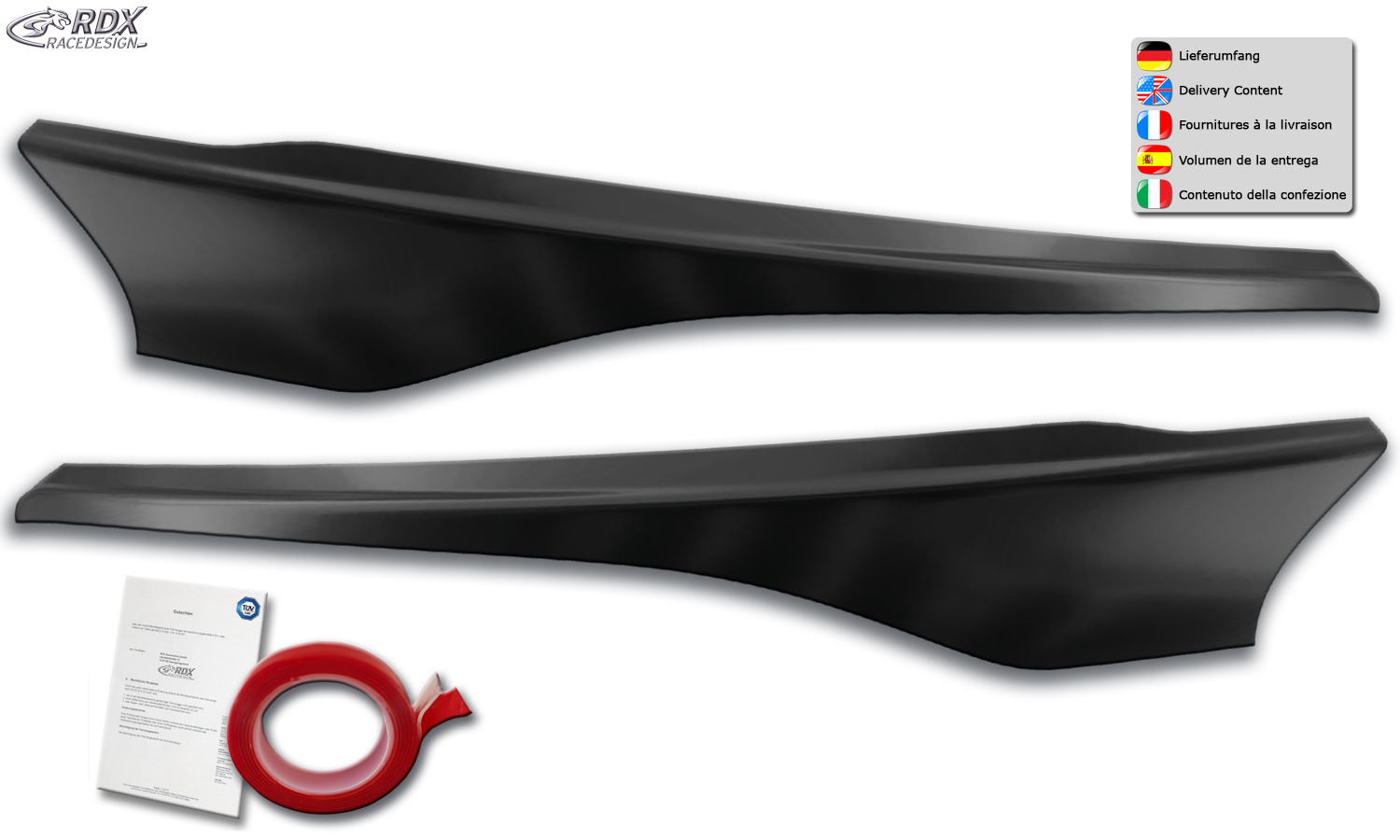 RDX Ford Transit Custom Eyebrows (Mk1 2018-2023) 3 RDX Ford Transit Custom Eyebrows (Mk1 2018-2023) - Image 3