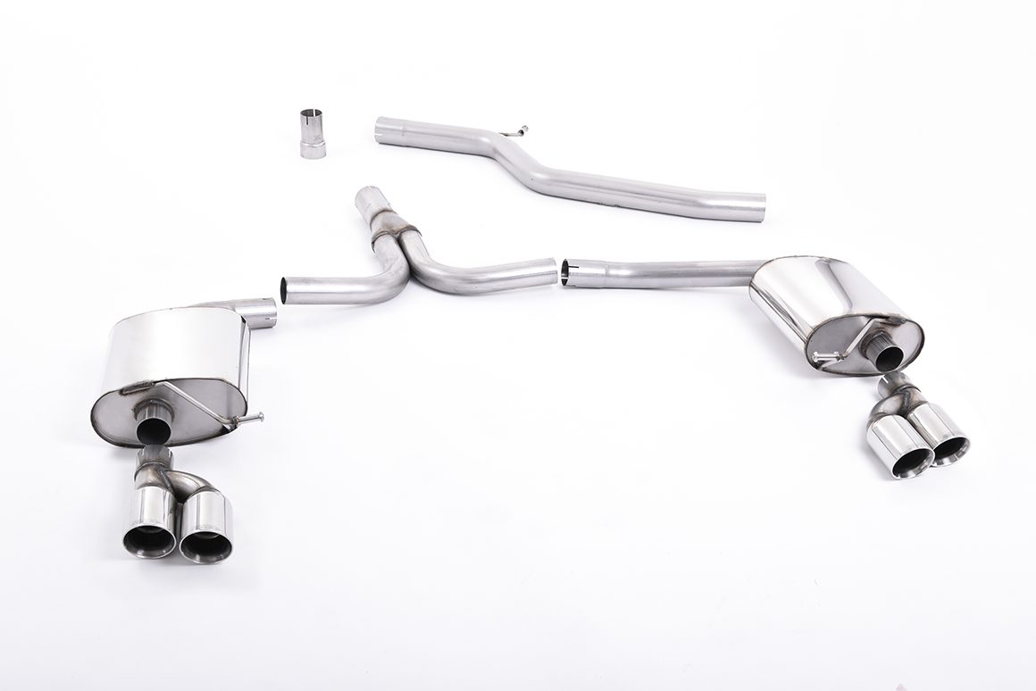 MILLTEK - Sport Exhaust System - Audi A4 B8 (2009-2011) 1 MILLTEK - Sport Exhaust System - Audi A4 B8 (2009-2011)
