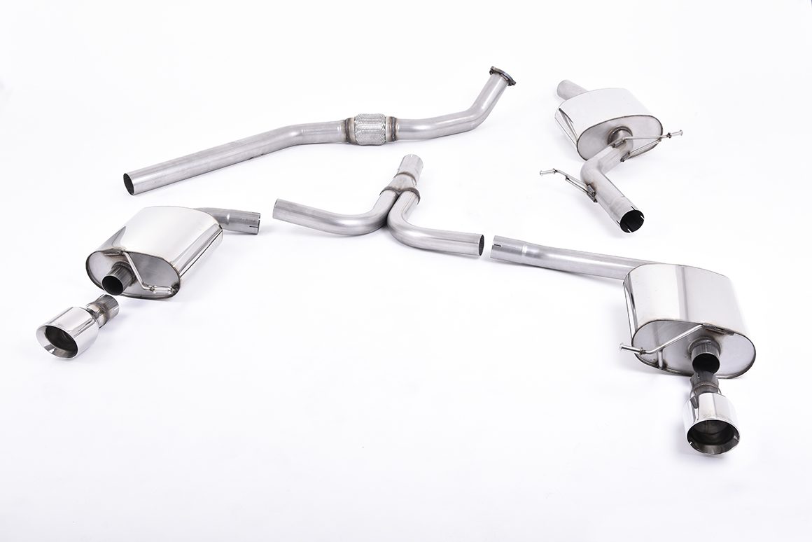MILLTEK - Sport Exhaust System - Audi A4 S line B8 (2008-2011) 1 MILLTEK - Sport Exhaust System - Audi A4 S line B8 (2008-2011)