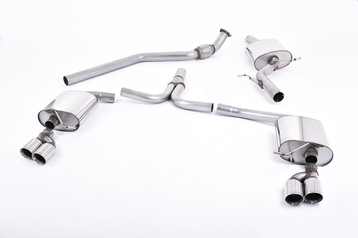 MILLTEK - Sport Exhaust System - Audi A4 S line B8 (2008-2011) 1 MILLTEK - Sport Exhaust System - Audi A4 S line B8 (2008-2011)