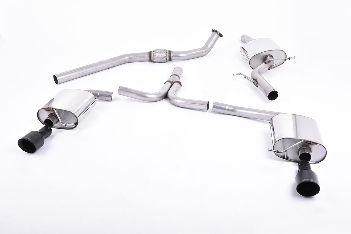 MILLTEK - Sport Exhaust System - Audi A4 S line B8 (2008-2011) 1 MILLTEK - Sport Exhaust System - Audi A4 S line B8 (2008-2011)
