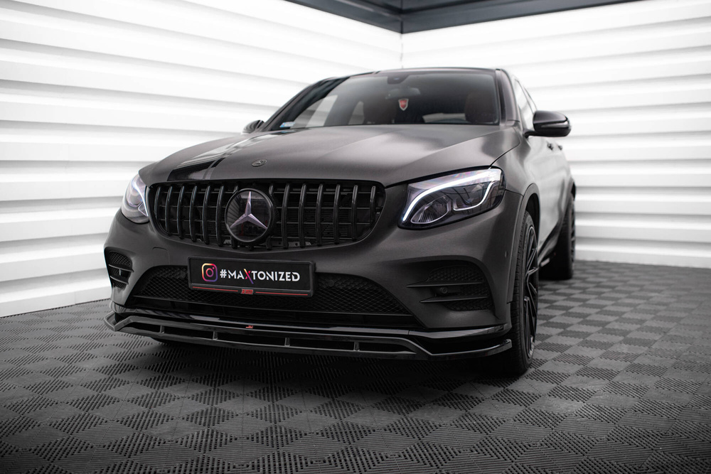 Maxton Design Mercedes GLC Coupe Front Splitter - Gloss (AMG-Line C253 2016-2019) 1 Maxton Design Mercedes GLC Coupe Front Splitter - Gloss (AMG-Line C253 2016-2019)
