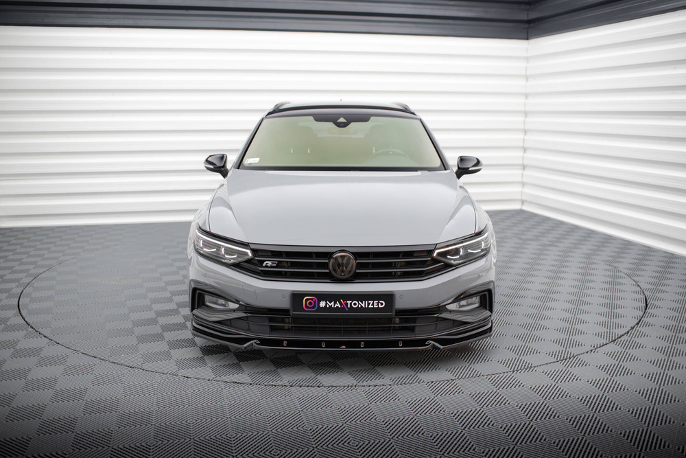 Maxton Design VW Passat R-Line Front Lip V1 - Gloss (Mk8.5 2019-2023) 2 Maxton Design VW Passat R-Line Front Lip V1 - Gloss (Mk8.5 2019-2023) - Image 2