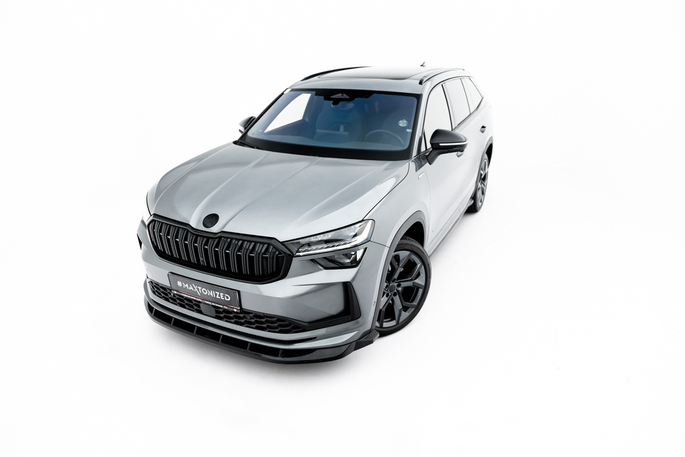 Maxton Skoda Kodiaq Sportline Front Lip - v2 - Gloss (Mk2 2024+) 3 Maxton Skoda Kodiaq Sportline Front Lip - v2 - Gloss (Mk2 2024+) - Image 3