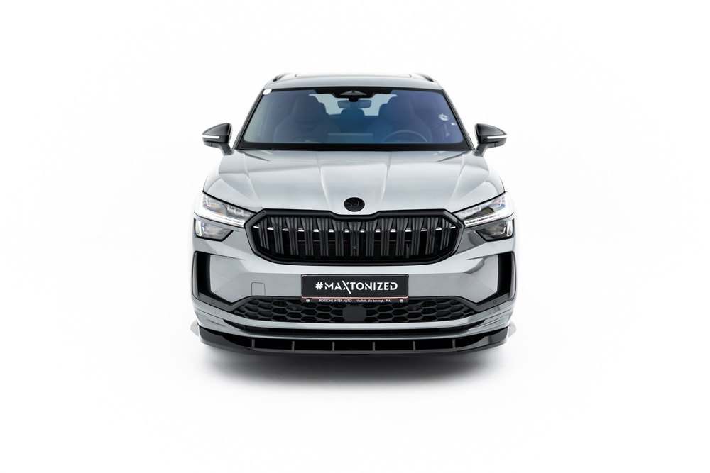 Maxton Skoda Kodiaq Sportline Front Lip - v2 - Gloss (Mk2 2024+) 4 Maxton Skoda Kodiaq Sportline Front Lip - v2 - Gloss (Mk2 2024+) - Image 4