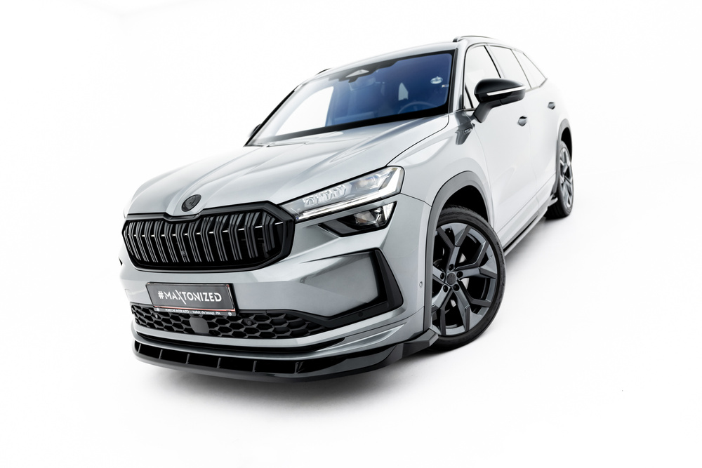 Maxton Skoda Kodiaq Sportline Front Lip - v2 - Gloss (Mk2 2024+) 1 Maxton Skoda Kodiaq Sportline Front Lip - v2 - Gloss (Mk2 2024+)