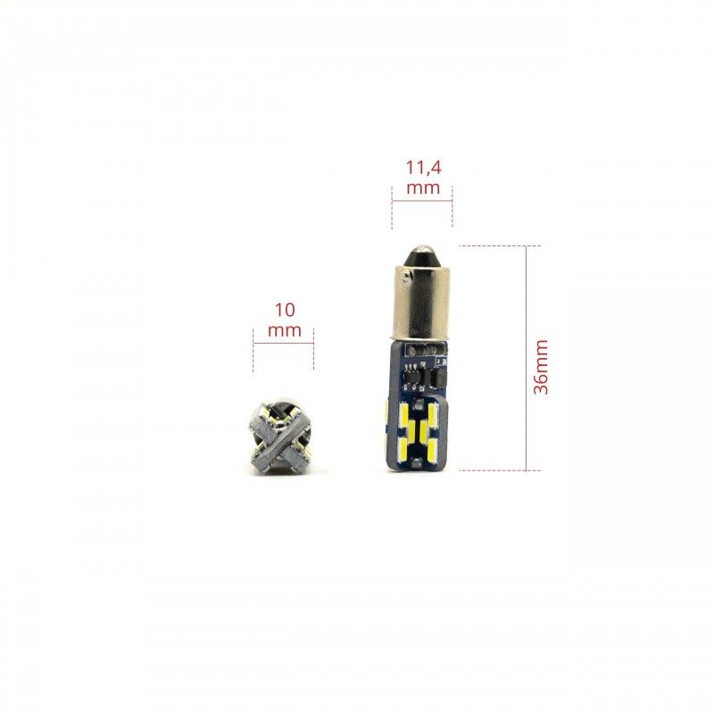 Ein BA9S LED 24SMD 4014 CANBUS - 2 pcs 3 Ein BA9S LED 24SMD 4014 CANBUS - 2 pcs - Image 3