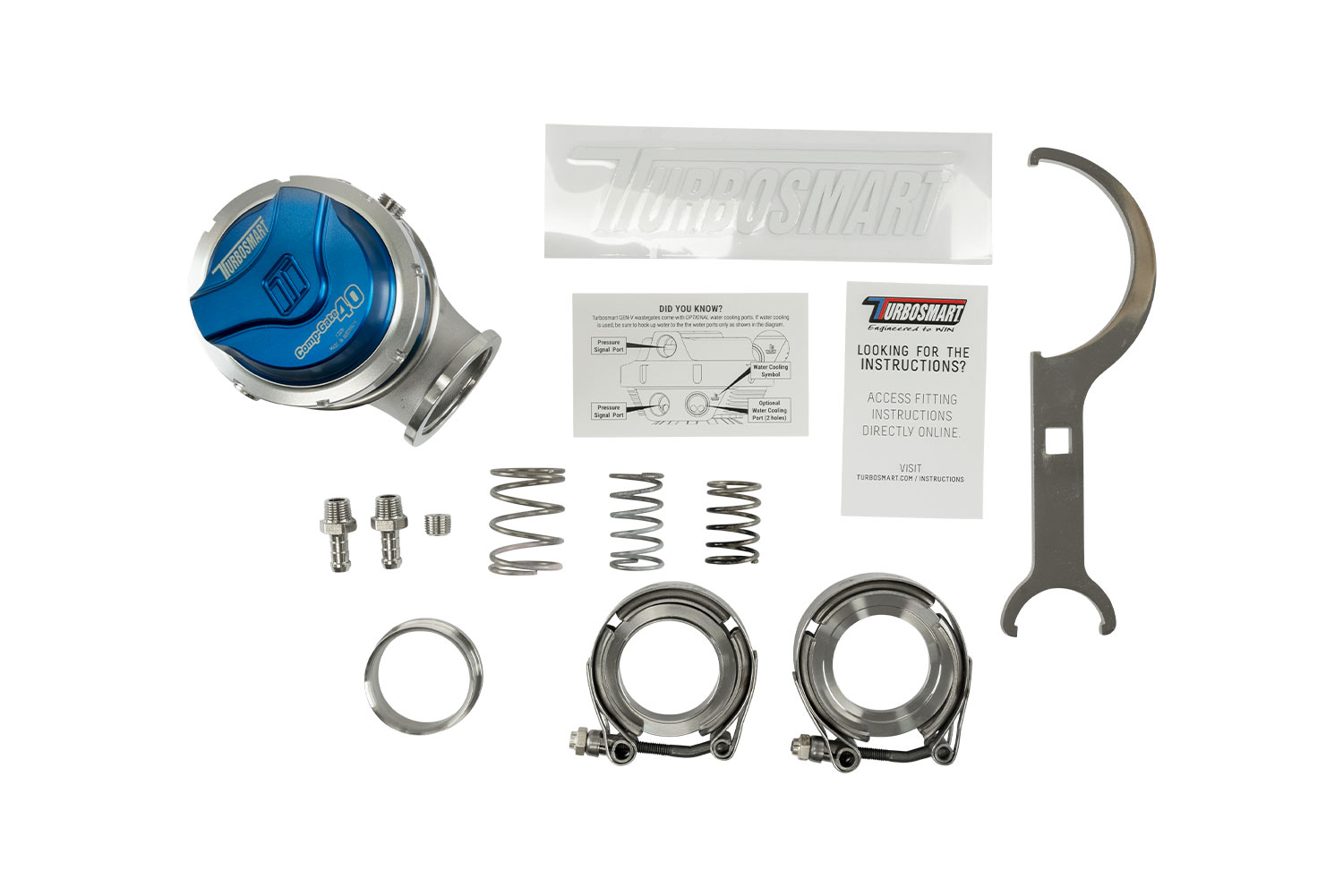 turbosmart GenV WG40 CompGate40 14psi Blue 6 turbosmart GenV WG40 CompGate40 14psi Blue - Image 6