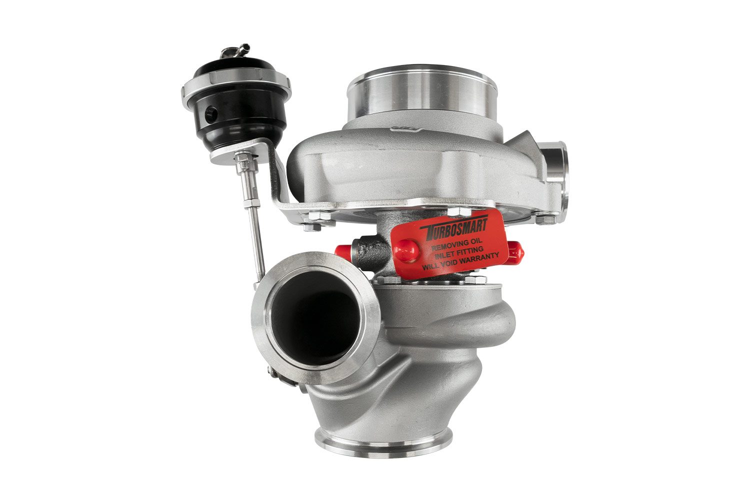 turbosmart TS-2 Turbocharger (Water Cooled) 6262 V-Band 0.82AR Internally Wastegated 5 turbosmart TS-2 Turbocharger (Water Cooled) 6262 V-Band 0.82AR Internally Wastegated - Image 5