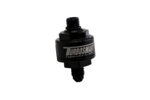 turbosmart Billet Turbo Oil Feed Filter 44um AN-4 to AN-4 ORB - Black