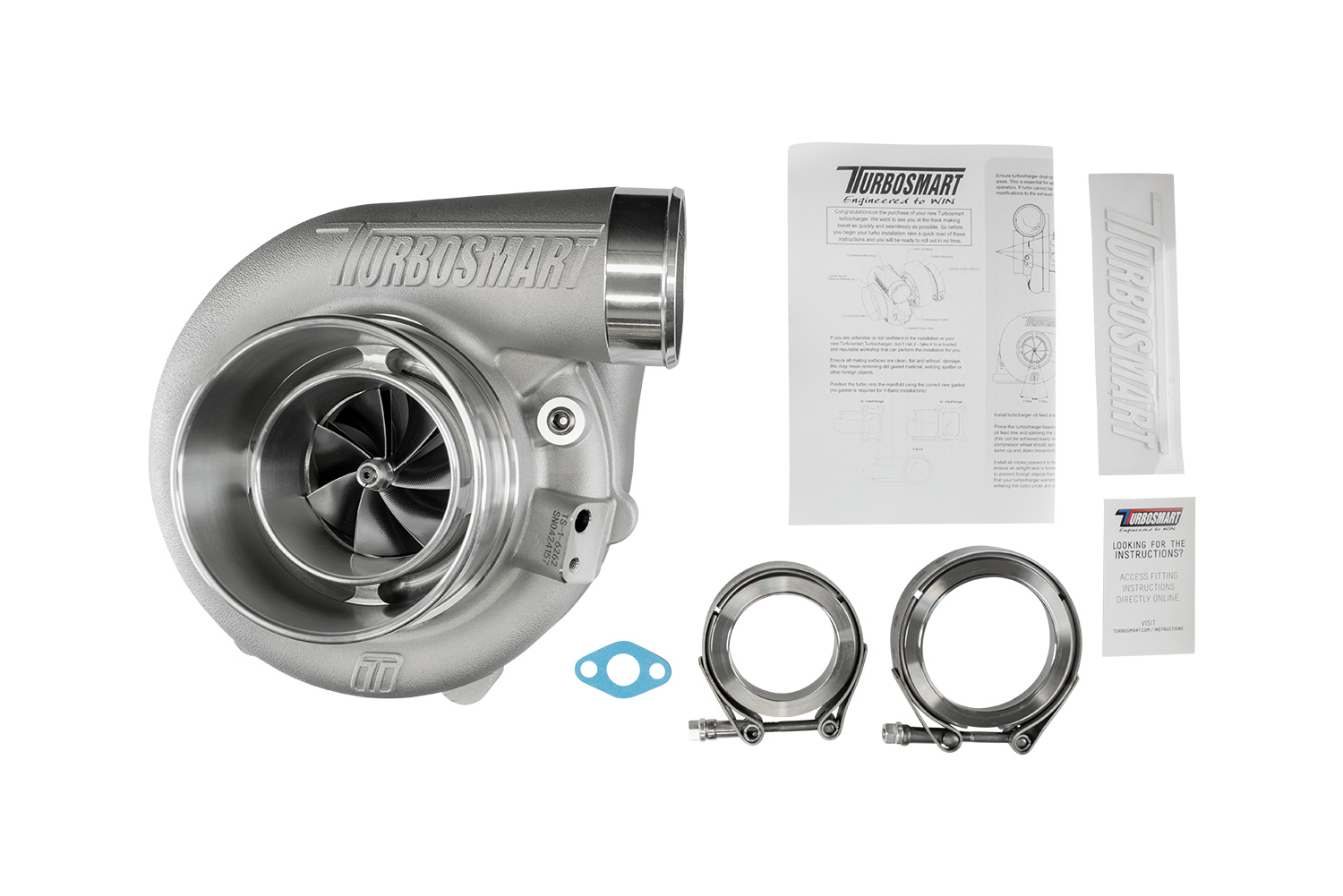 turbosmart TS-1 Turbocharger 6262 V-Band 0.82AR Externally Wastegated 6 turbosmart TS-1 Turbocharger 6262 V-Band 0.82AR Externally Wastegated - Image 6