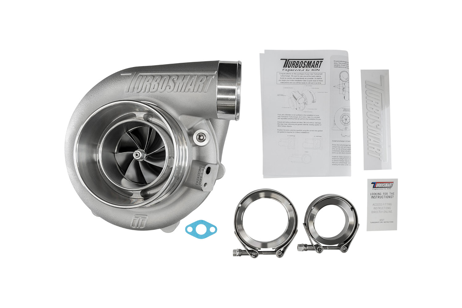 turbosmart TS-1 Turbocharger 6466 V-Band 1.07AR Externally Wastegated 6 turbosmart TS-1 Turbocharger 6466 V-Band 1.07AR Externally Wastegated - Image 6