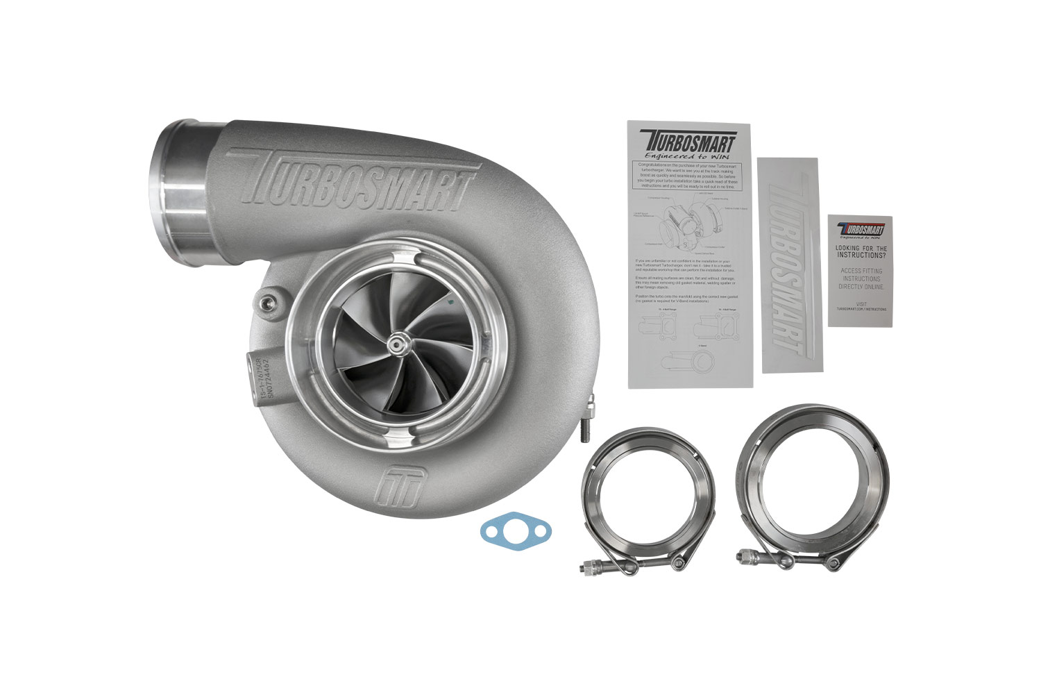 turbosmart TS-1 Turbocharger 7675 V-Band Reverse Rotation 0.96AR Externally Wastegated 6 turbosmart TS-1 Turbocharger 7675 V-Band Reverse Rotation 0.96AR Externally Wastegated - Image 6