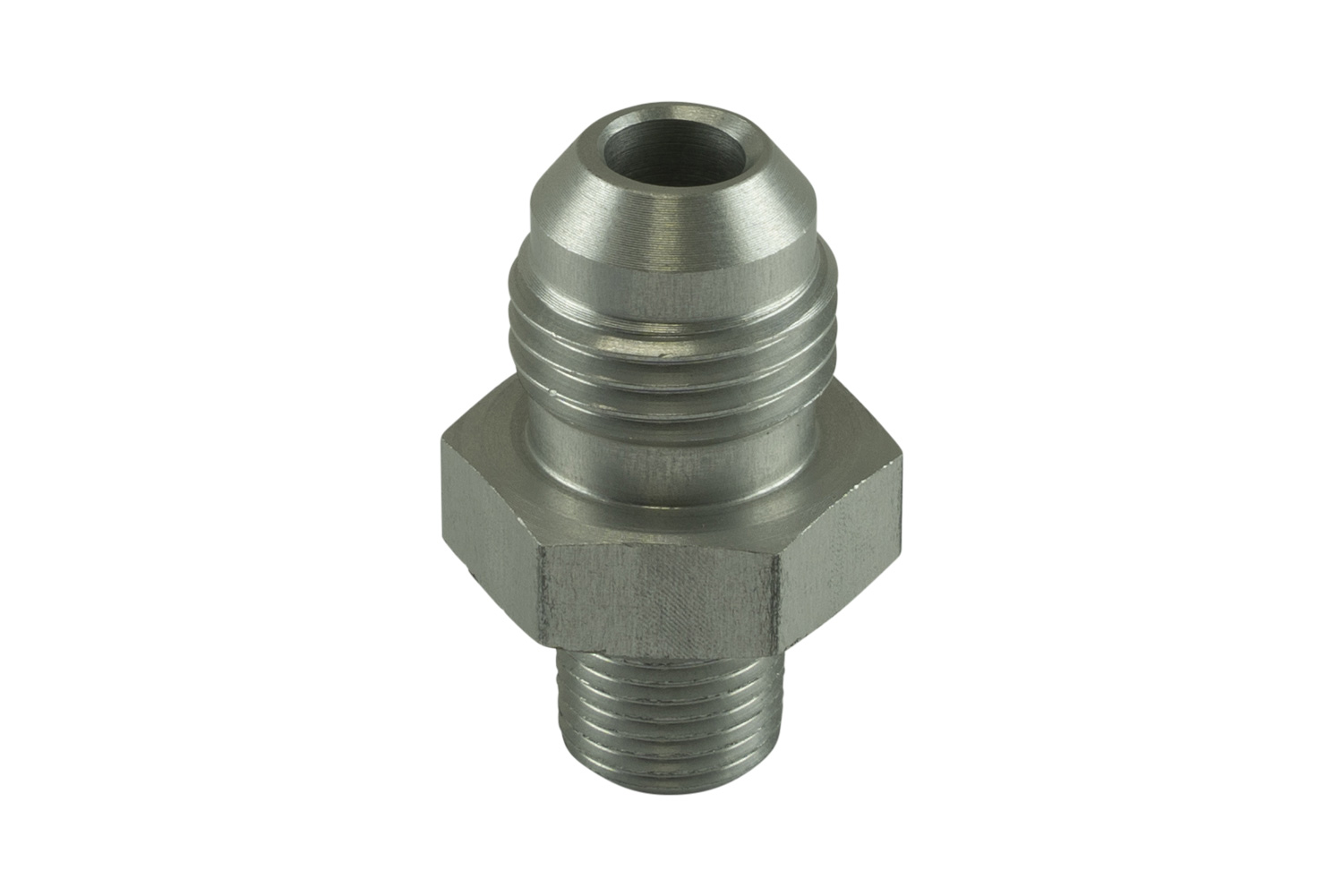 turbosmart Fitting -6 AN Flare to 1/8 NPT Male Straight - Silver 1 turbosmart Fitting -6 AN Flare to 1/8 NPT Male Straight - Silver