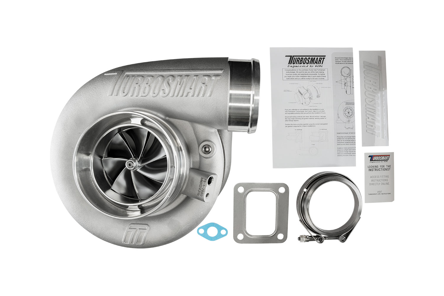 turbosmart TS-1 Turbocharger 7880 T4 0.96AR Externally Wastegated 6 turbosmart TS-1 Turbocharger 7880 T4 0.96AR Externally Wastegated - Image 6