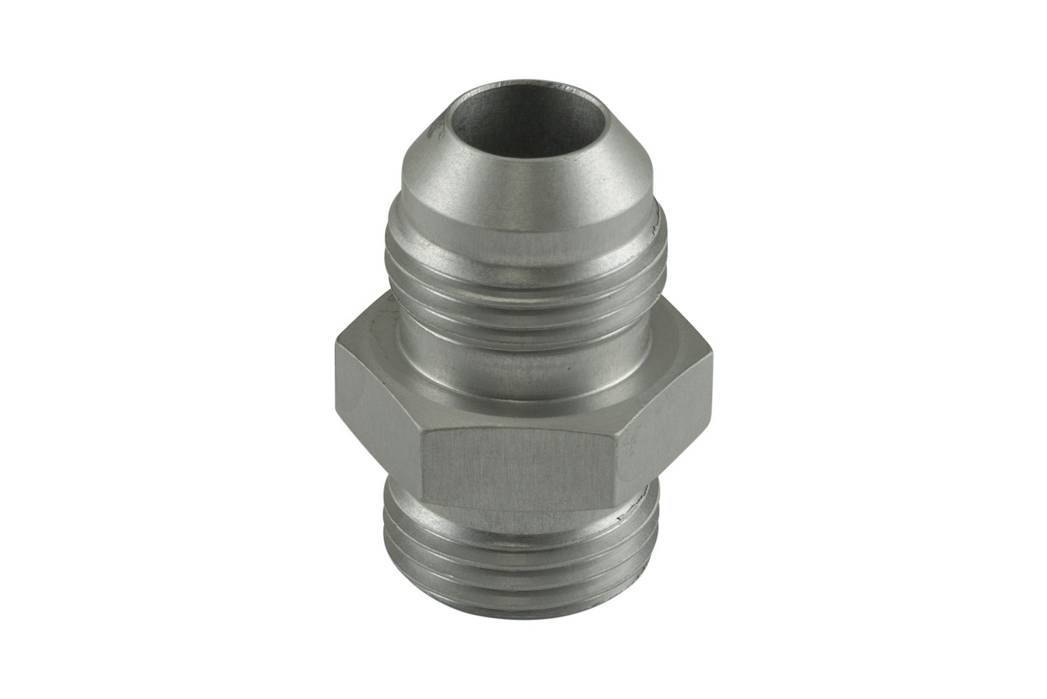 turbosmart Fitting -8 AN Flare to -8 AN ORB Male Straight - Silver 1 turbosmart Fitting -8 AN Flare to -8 AN ORB Male Straight - Silver