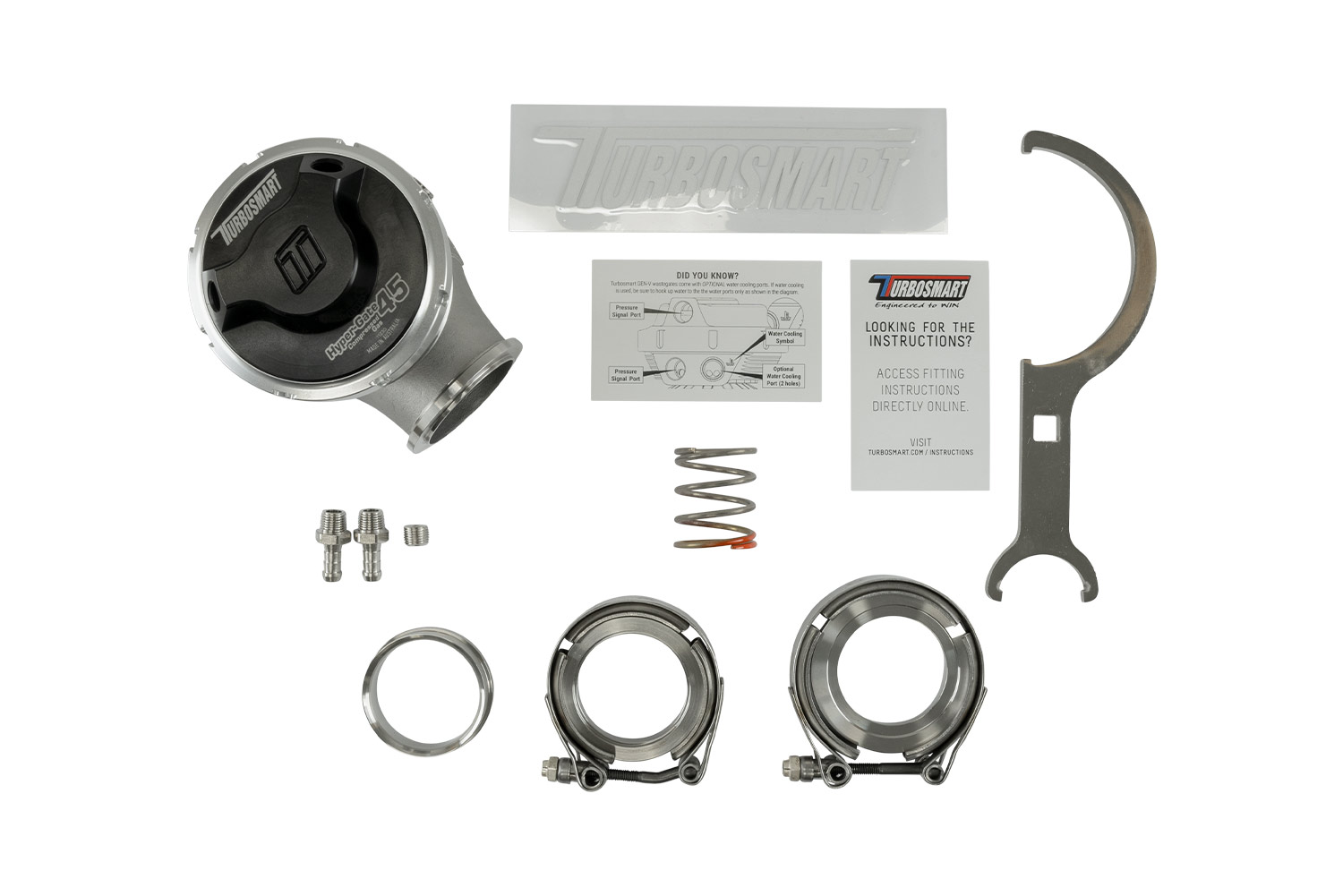 turbosmart GenV WG45CG HyperGate45 5psi Compressed Gas Black 6 turbosmart GenV WG45CG HyperGate45 5psi Compressed Gas Black - Image 6