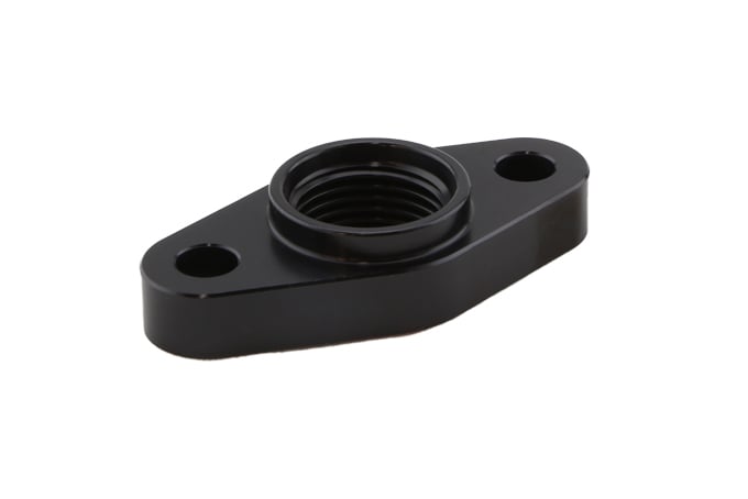 turbosmart Billet Turbo Drain adapter with Silicon O-ring. 50.8mm Mounting Holes - T3/T4 style fit. 1 turbosmart Billet Turbo Drain adapter with Silicon O-ring. 50.8mm Mounting Holes - T3/T4 style fit.