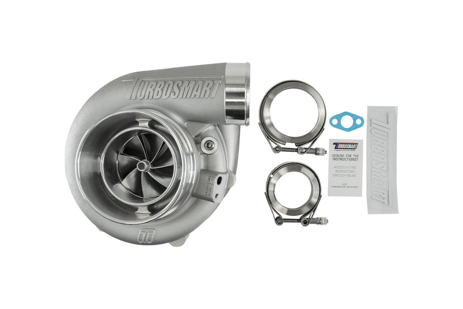 turbosmart TS-2 Turbocharger (Water Cooled) 6870 (Kompact) V-Band 1.07AR Externally Wastegated 6 turbosmart TS-2 Turbocharger (Water Cooled) 6870 (Kompact) V-Band 1.07AR Externally Wastegated - Image 6