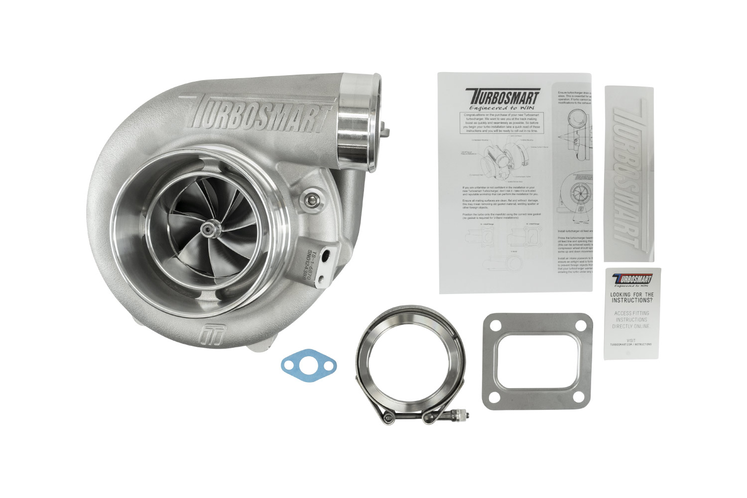 turbosmart TS-1 Turbocharger 6870 (Kompact) T4 0.82AR Externally Wastegated 6 turbosmart TS-1 Turbocharger 6870 (Kompact) T4 0.82AR Externally Wastegated - Image 6