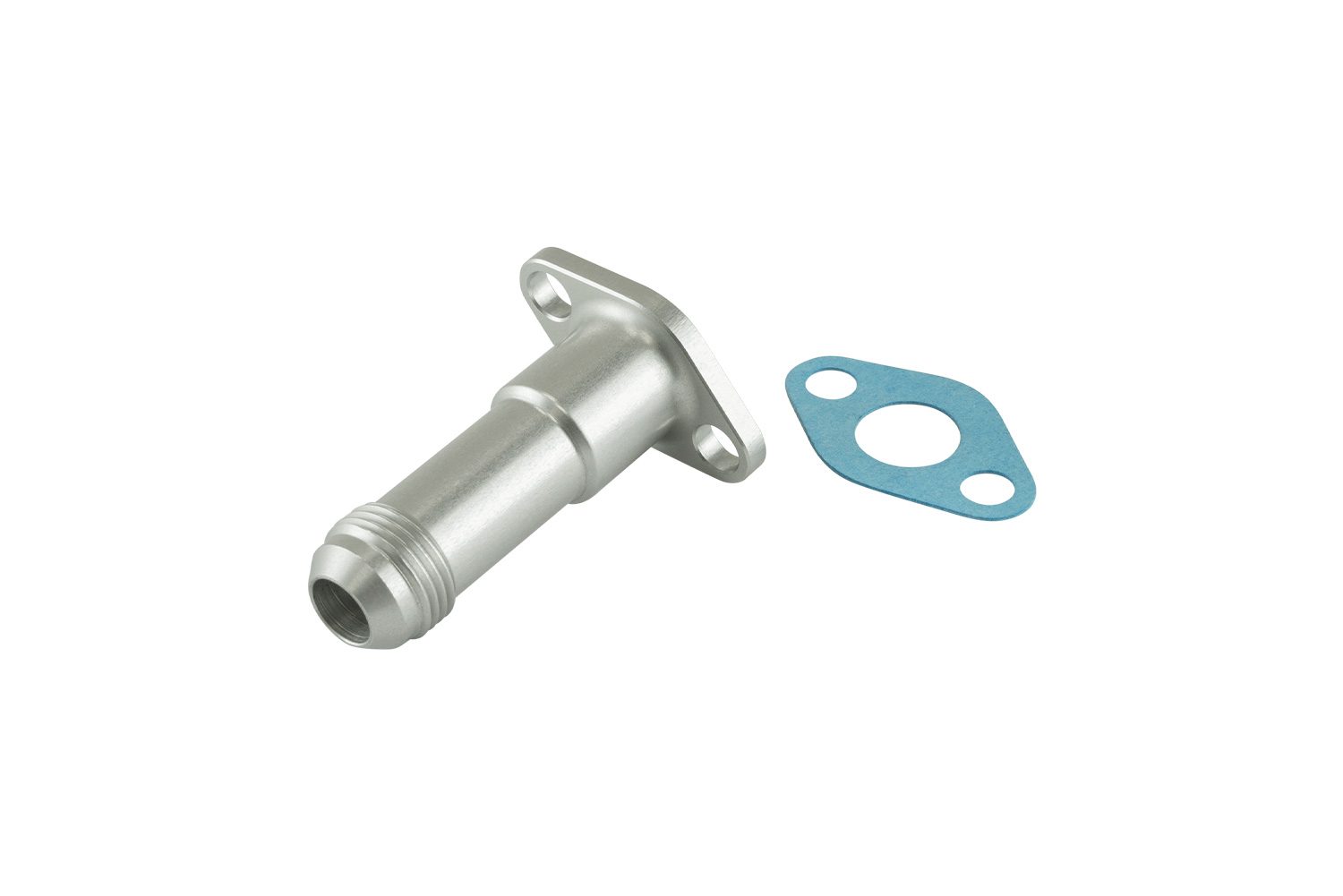 turbosmart 38.1mm 10AN 75mm Extended Oil Drain Silver 1 turbosmart 38.1mm 10AN 75mm Extended Oil Drain Silver