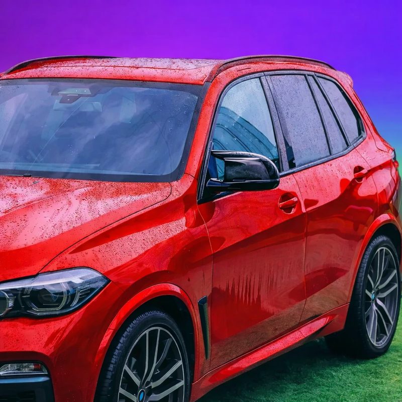 BMW X5 Mirror Covers - M4 Style Gloss Black (G05 LCI 2022-2026) 1 BMW X5 Mirror Covers - M4 Style Gloss Black (G05 LCI 2022-2026)