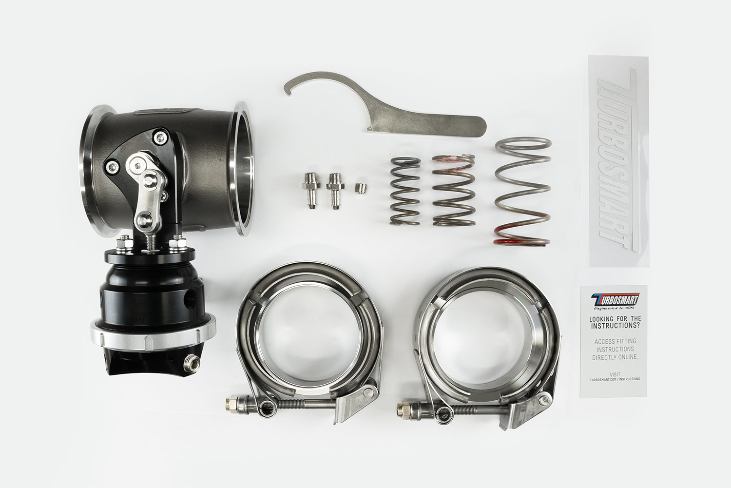 turbosmart PSG76 Pneumatic Straight Gate 6psi Black 6 turbosmart PSG76 Pneumatic Straight Gate 6psi Black - Image 6