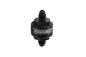 turbosmart Billet Turbo Oil Feed Filter 44um AN-3 - Black