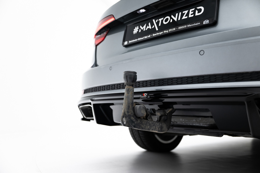 Maxton Design Audi A4 B9 Rear Diffuser - Gloss Twin Left Exit (S-Line 2015-2019) 5 Maxton Design Audi A4 B9 Rear Diffuser - Gloss Twin Left Exit (S-Line 2015-2019) - Image 5