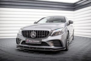 Maxton Design - Front Splitter Mercedes C43 Coupe / Cabrio / Sedan / Estate C205 / A205 / W205 / S205 Facelift v2 (2018-2021) 16 eng ps Front Splitter V 2 Mercedes AMG C43 Coupe Cabrio Sedan Estate C205 A205 W205 S205 Facelift 19041 6