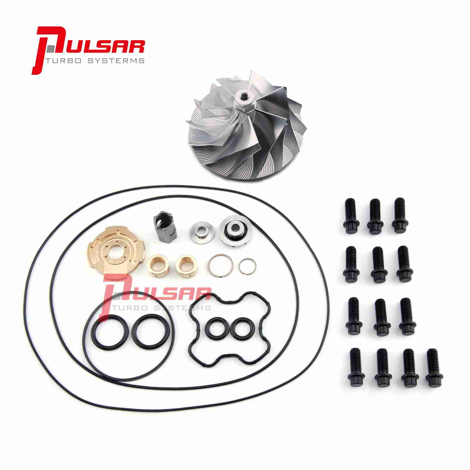 Pulsar Turbo - 94-03 Ford 7.3 Powerstroke TP38 GTP38 Billet Turbo Compressor Wheel+Rebuild Kit 1 Pulsar Turbo - 94-03 Ford 7.3 Powerstroke TP38 GTP38 Billet Turbo Compressor Wheel+Rebuild Kit