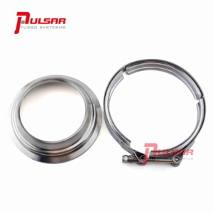 Pulsar Turbo - 400 T6 Turbo 5 to 4" Stainless Steel Flange Clamp Kit - Flange & Clamp