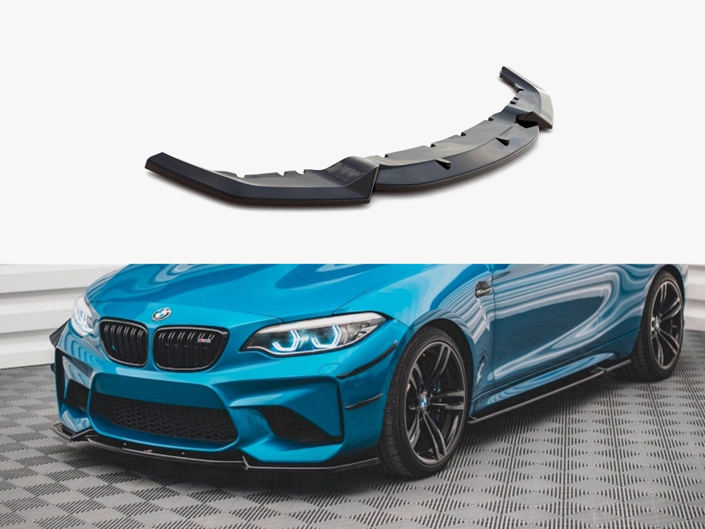 Maxton Design BMW 2-Series M2 Front Splitter V.2 - Gloss (F87 2016-2020) 1 Maxton Design BMW 2-Series M2 Front Splitter V.2 - Gloss (F87 2016-2020)