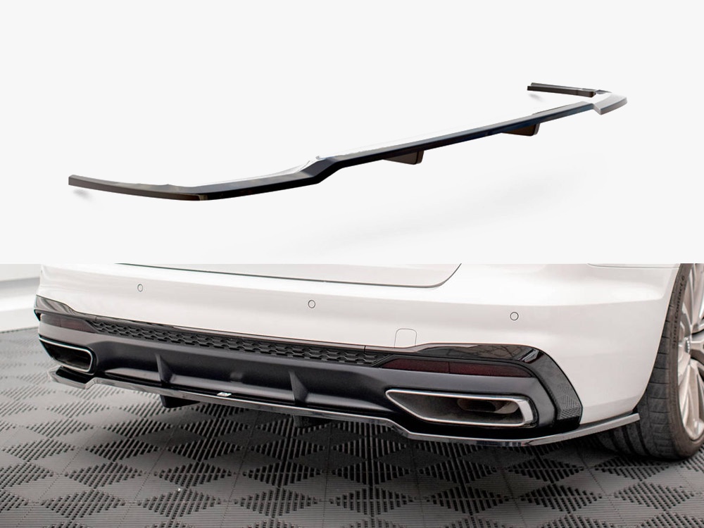 Maxton Design Audi A4 B9 Rear Splitter - Gloss with Bars (S-Line 2019-2024) 2 Maxton Design Audi A4 B9 Rear Splitter - Gloss with Bars (S-Line 2019-2024) - Image 2