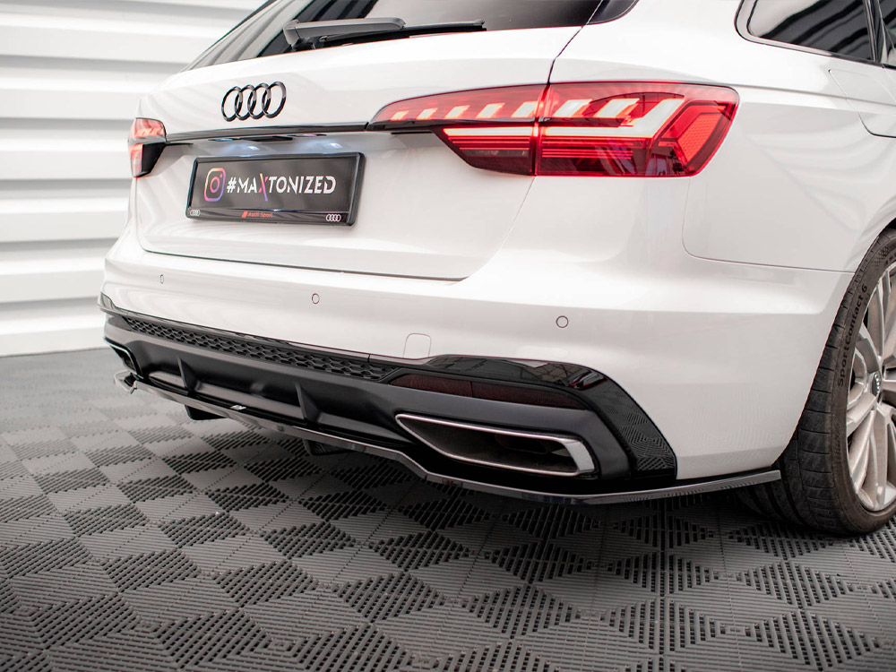 Maxton Design Audi A4 B9 Rear Splitter - Gloss with Bars (S-Line 2019-2024) 3 Maxton Design Audi A4 B9 Rear Splitter - Gloss with Bars (S-Line 2019-2024) - Image 3