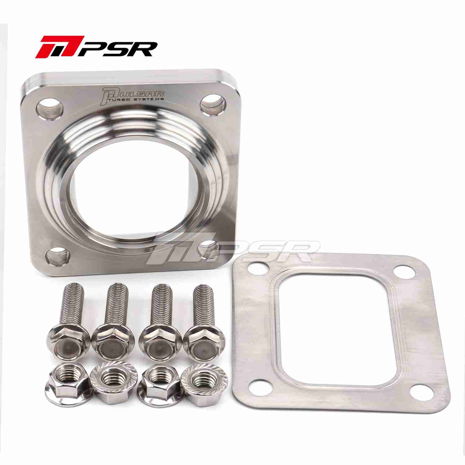 Pulsar Turbo - PSR Billet Transition Flange. Hardware Kit included for a easy installation - T4 Open to 2" SCH-10/40 Piping 1 Pulsar Turbo - PSR Billet Transition Flange. Hardware Kit included for a easy installation - T4 Open to 2" SCH-10/40 Piping