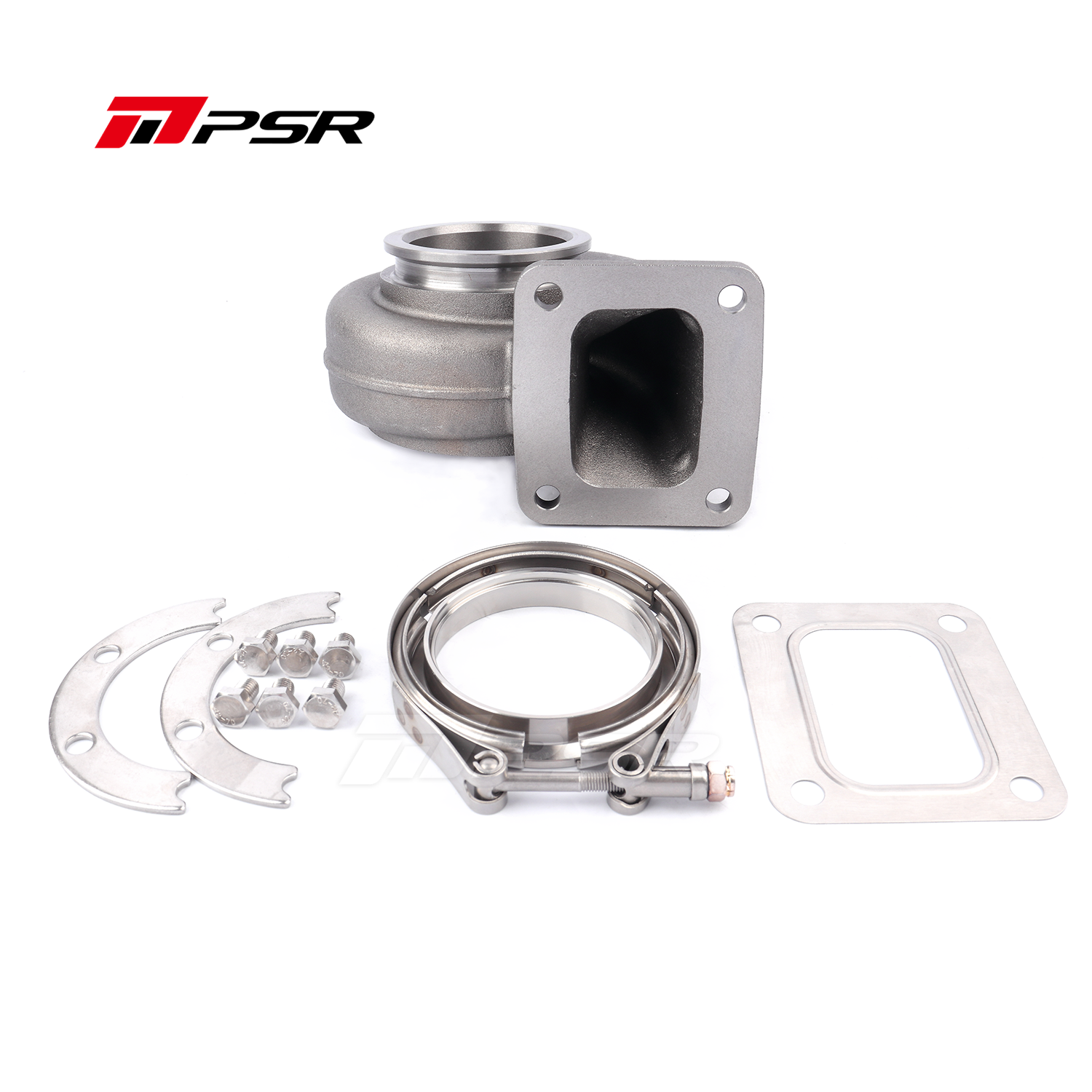 Pulsar Turbo - Turbine Housing Drop in Precision PTE Ball Bearing Turbo 6870 - 0.81A/R. T4 Open Inlet. V-band Outlet 1 Pulsar Turbo - Turbine Housing Drop in Precision PTE Ball Bearing Turbo 6870 - 0.81A/R. T4 Open Inlet. V-band Outlet