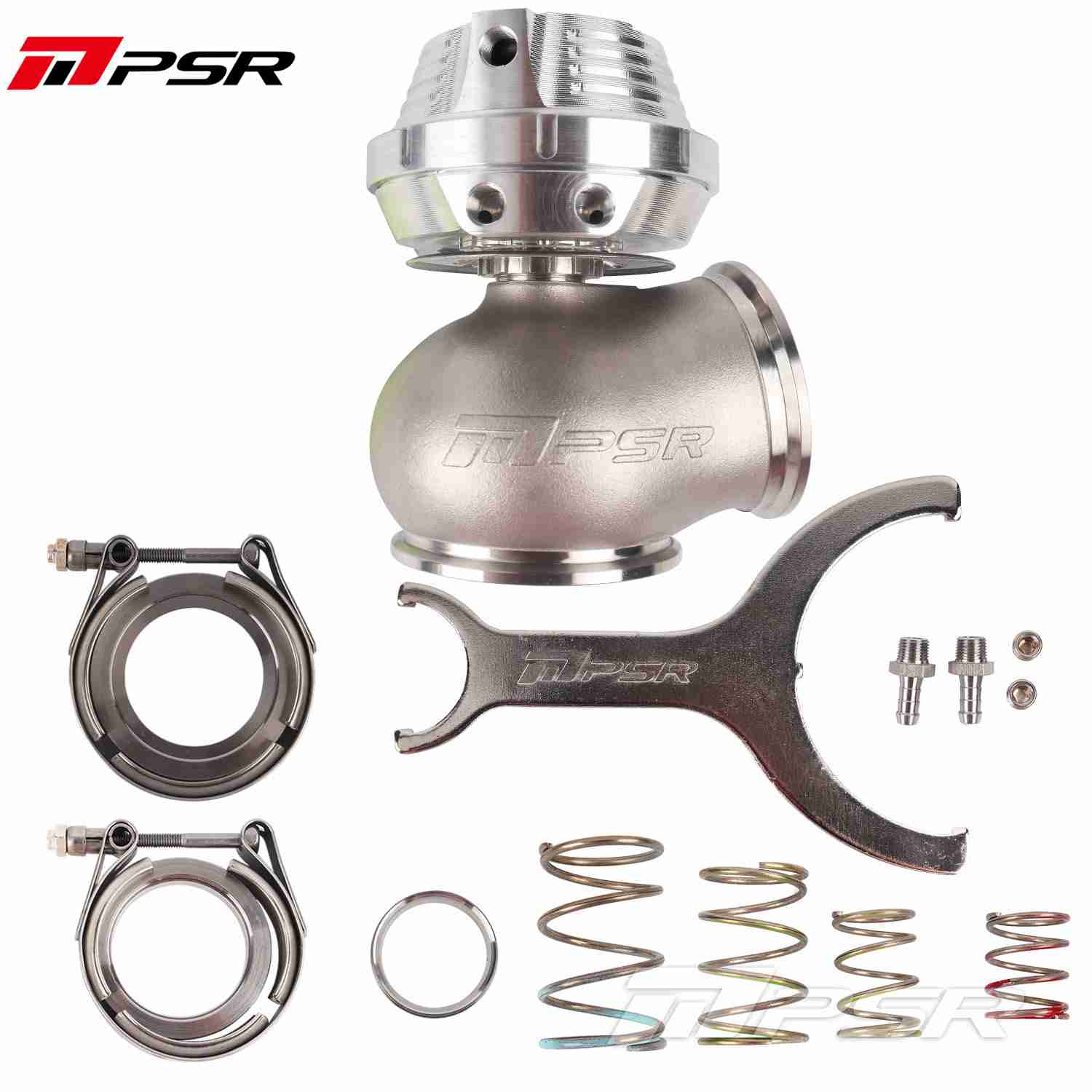 Pulsar Turbo - PSR NEW GENERATION WASTEGATE 60mm Vband External Wastegate - Silver 1 Pulsar Turbo - PSR NEW GENERATION WASTEGATE 60mm Vband External Wastegate - Silver