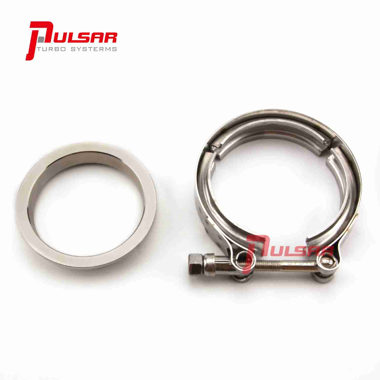 Pulsar Turbo - 3'' Stainless Steel V-Band Flange & Clamp Kit for Precision Turbo T4 T67 T72 T76 164376101 2 Pulsar Turbo - 3'' Stainless Steel V-Band Flange & Clamp Kit for Precision Turbo T4 T67 T72 T76 164376101 - Image 2