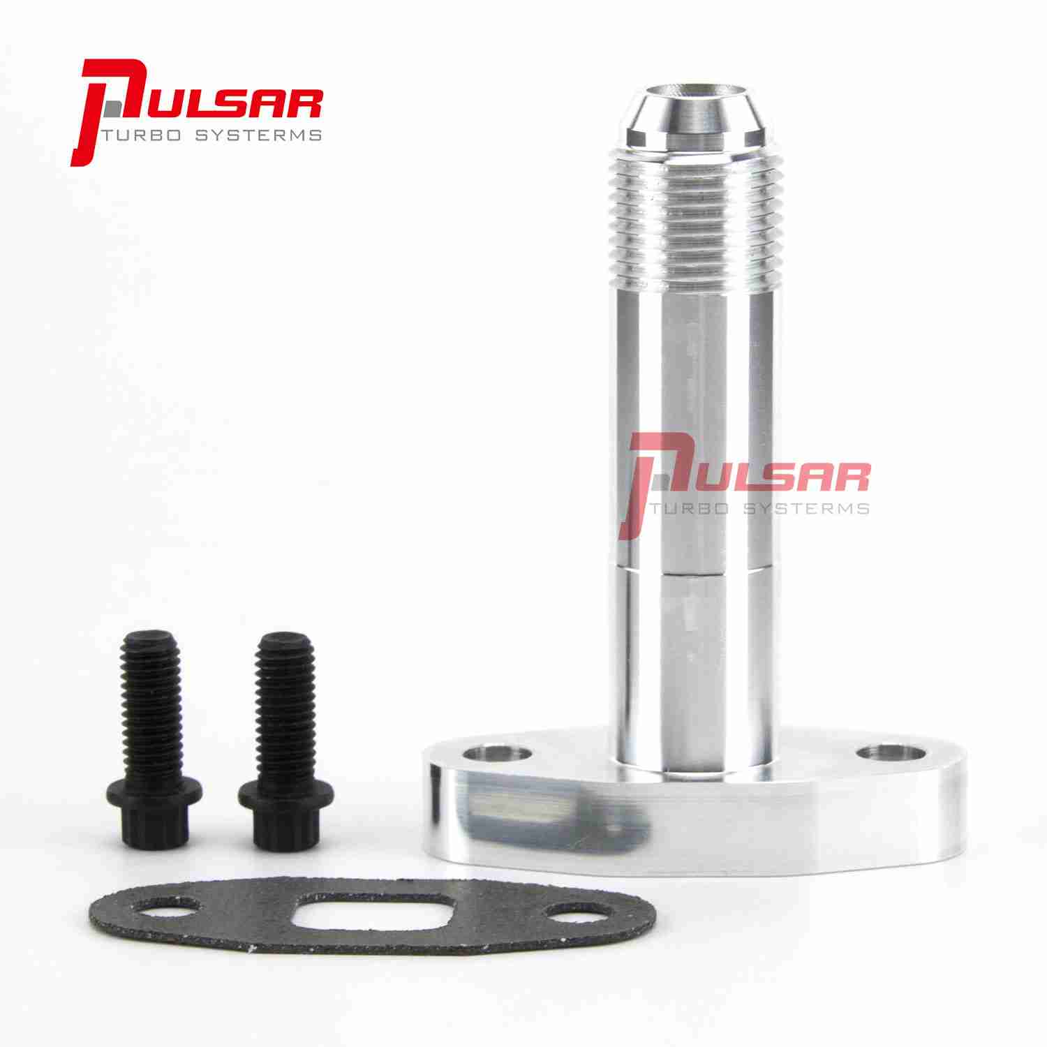 Pulsar Turbo - -10 AN Extended Oil Drain Flange Install Kit for T4 Turbo 1 Pulsar Turbo - -10 AN Extended Oil Drain Flange Install Kit for T4 Turbo