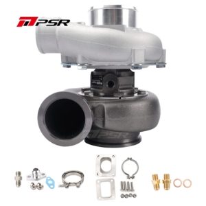 Pulsar Turbo - PSR3582 Compact Dual Ball Bearing Turbocharger - V-BAND INLET. V-BAND OUTLET. 1.01A/R + T4 Adapter