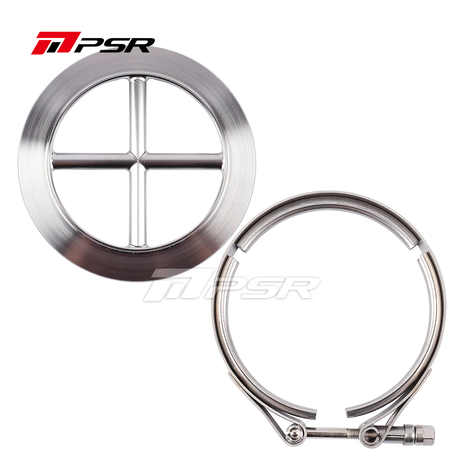 Pulsar Turbo - PSR Stainless Steel Turbine Cross Guard Flange Clamp Kit for 6275G 6775G 7375G 7975G 7782G Turbos 1 Pulsar Turbo - PSR Stainless Steel Turbine Cross Guard Flange Clamp Kit for 6275G 6775G 7375G 7975G 7782G Turbos