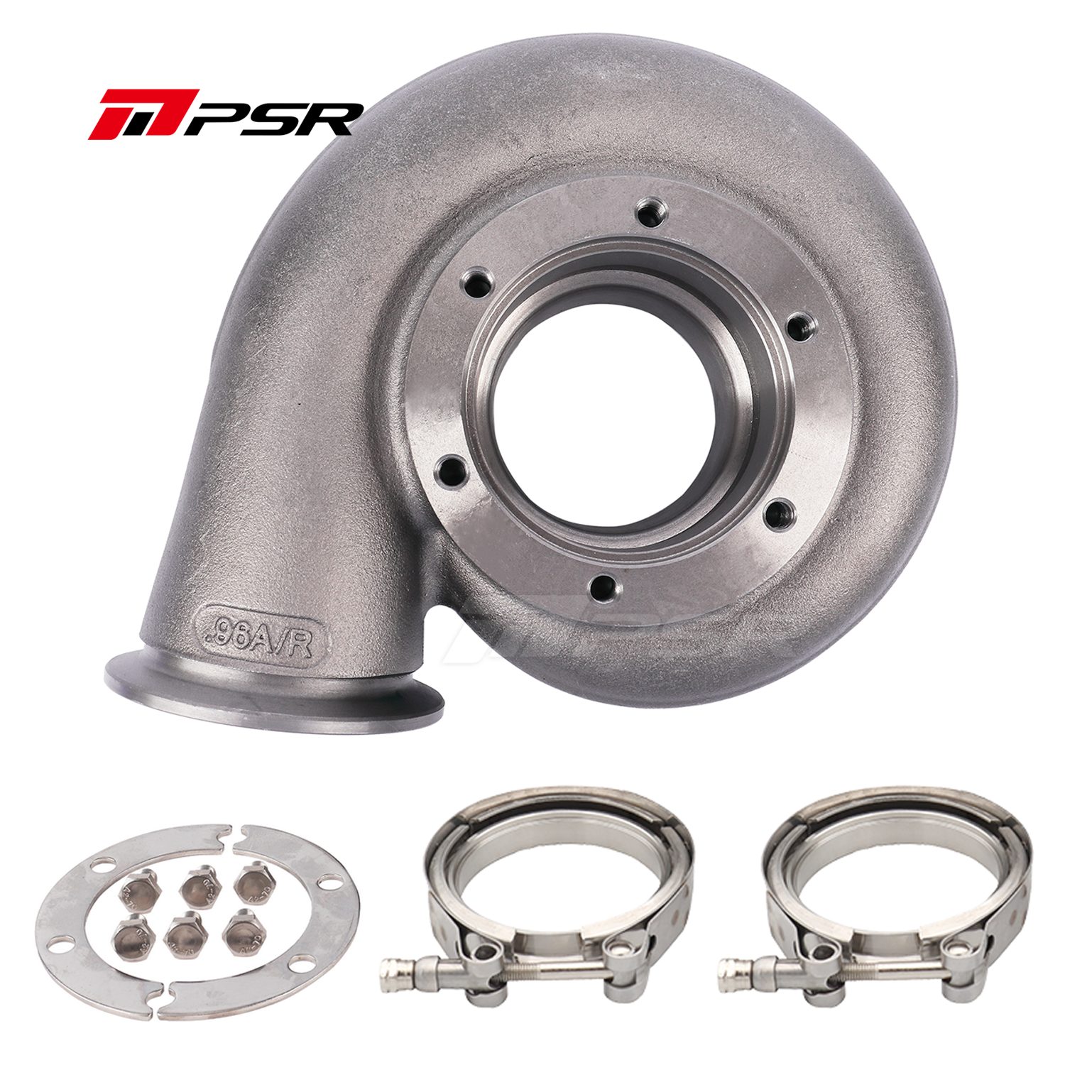Pulsar Turbo - Turbine Housing Drop in Precision PTE Ball Bearing Turbo 6266 6466 6766 - V-band Inlet & Outlet 0.96A/R 1 Pulsar Turbo - Turbine Housing Drop in Precision PTE Ball Bearing Turbo 6266 6466 6766 - V-band Inlet & Outlet 0.96A/R