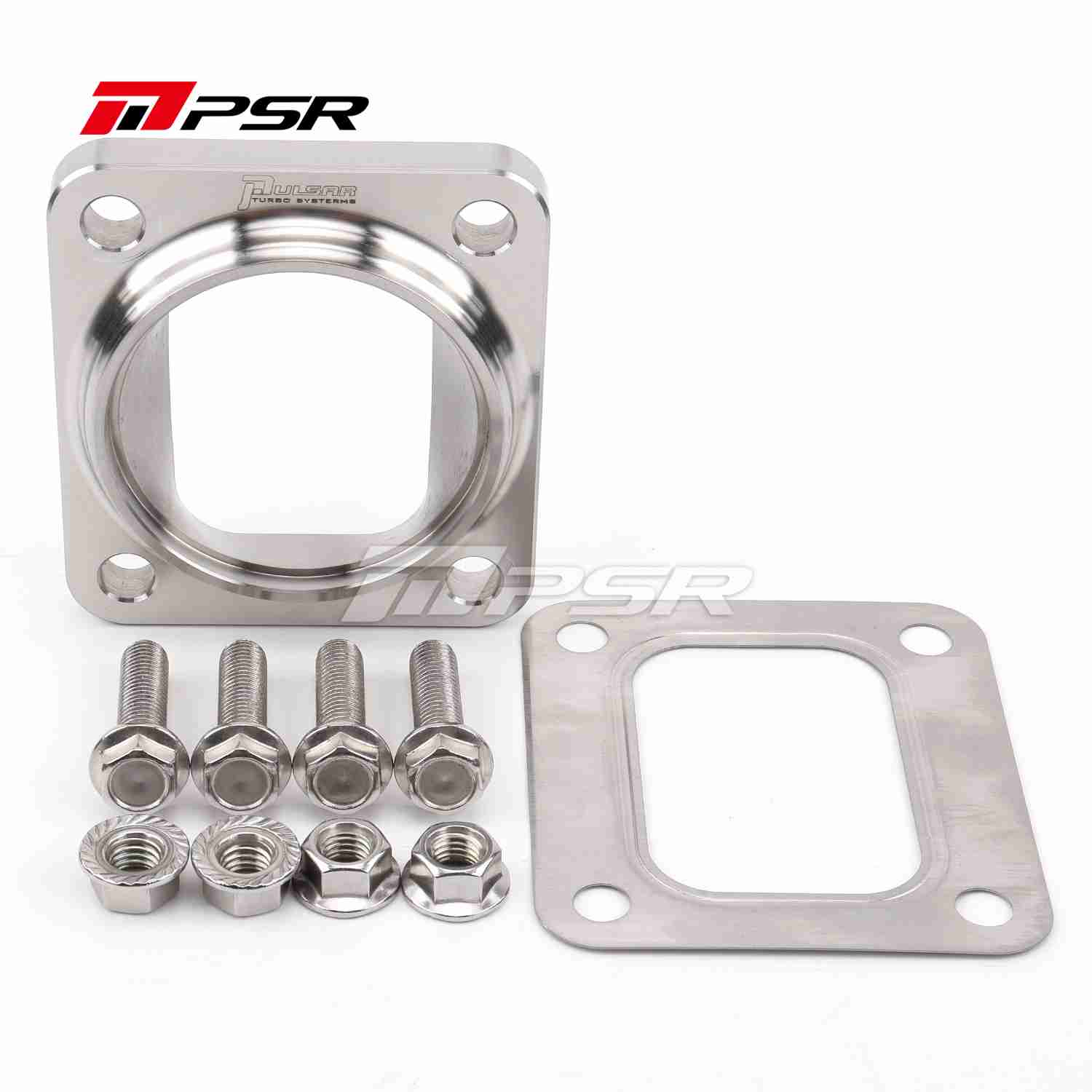 Pulsar Turbo - PSR Billet Transition Flange. Hardware Kit included for a easy installation - T4 Open to 2.5" SCH-10/40 Piping 1 Pulsar Turbo - PSR Billet Transition Flange. Hardware Kit included for a easy installation - T4 Open to 2.5" SCH-10/40 Piping