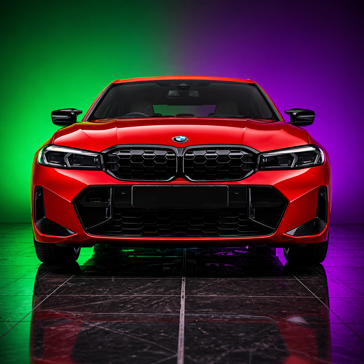 BMW 3 Series G20 Black Grilles - Diamond Design (LCI 2023+) 2 BMW 3 Series G20 Black Grilles - Diamond Design (LCI 2023+) - Image 2
