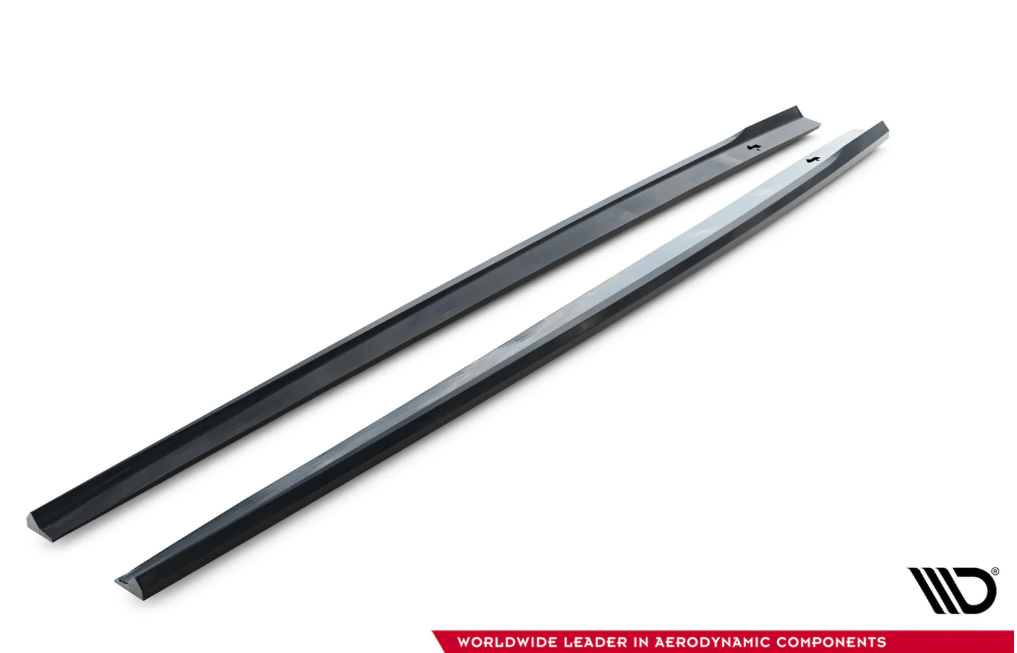 Maxton Design Audi A3 RS3 Side Skirt Extensions - Gloss (8V Saloon 2016-2019) 2 Maxton Design Audi A3 RS3 Side Skirt Extensions - Gloss (8V Saloon 2016-2019) - Image 2