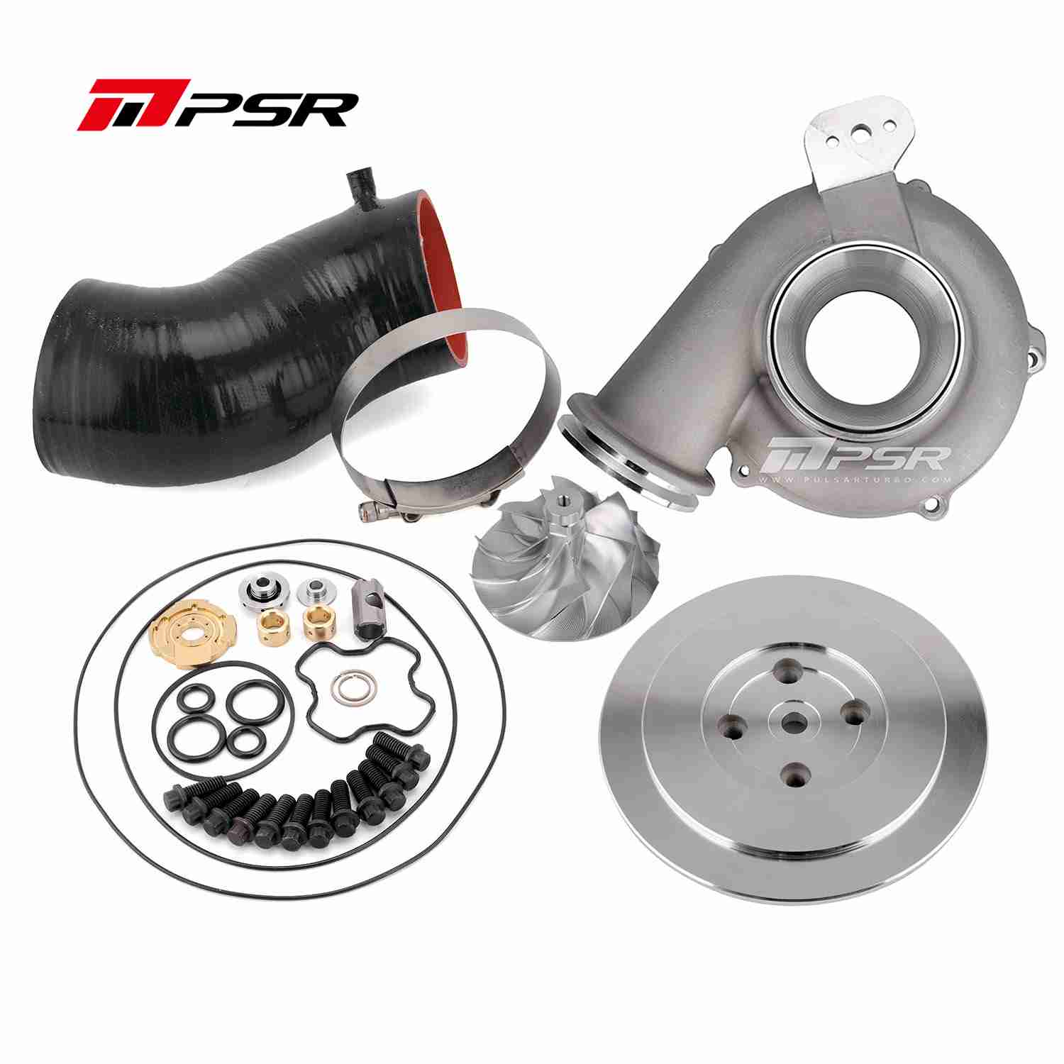 Pulsar Turbo - PSR T51R MOD Cover DIY Upgraded Kit for 99.5 - 03 7.3L Ford Powerstroke Turbo - Billet 66/88mm 1 Pulsar Turbo - PSR T51R MOD Cover DIY Upgraded Kit for 99.5 - 03 7.3L Ford Powerstroke Turbo - Billet 66/88mm