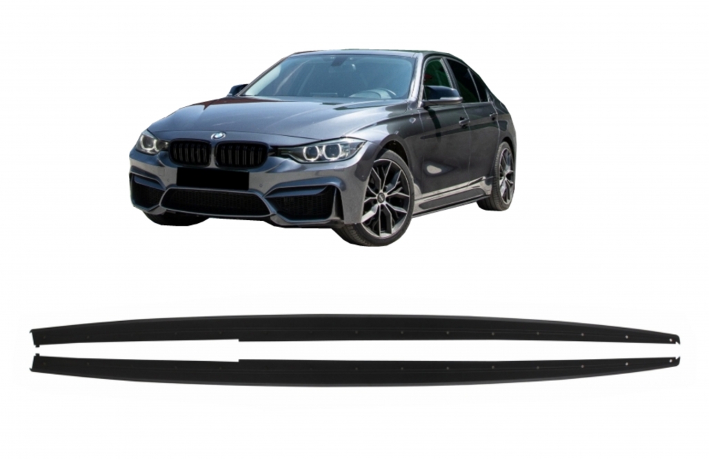 BMW 3 Series F30 Msport Side Skirt Extensions - Gloss Blade Style (2011-2018) 1 BMW 3 Series F30 Msport Side Skirt Extensions - Gloss Blade Style (2011-2018)